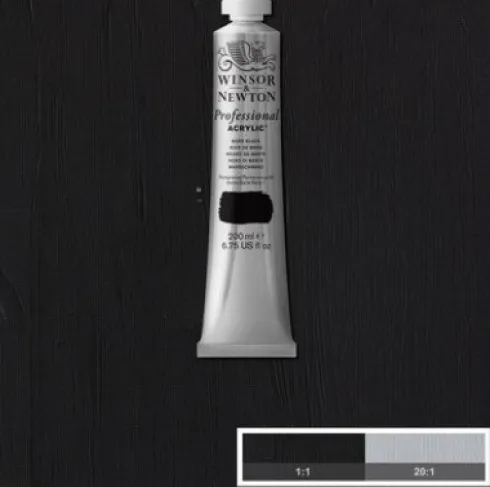 Winsor & Newton - Akrylmaling - Mars Black 200 ML