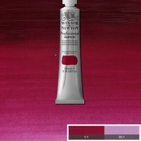 Winsor & Newton - Akrylmaling - Quinacridone Magenta 200 ML