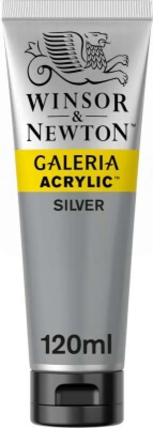 Winsor & Newton - Akrylmaling - Sølv 120 ML