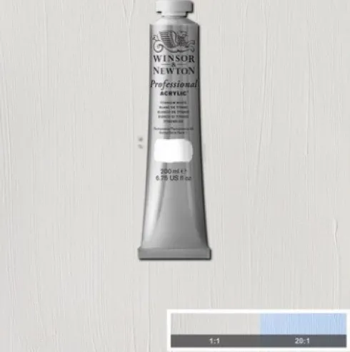 Winsor & Newton - Akrylmaling - Titanium White 200 ML