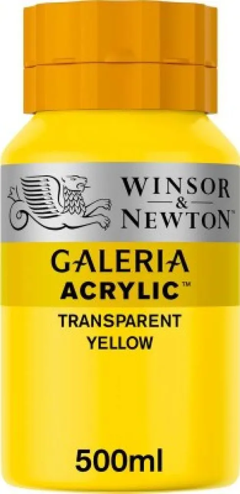 Winsor & Newton - Akrylmaling - Transparent Gul 500 ML