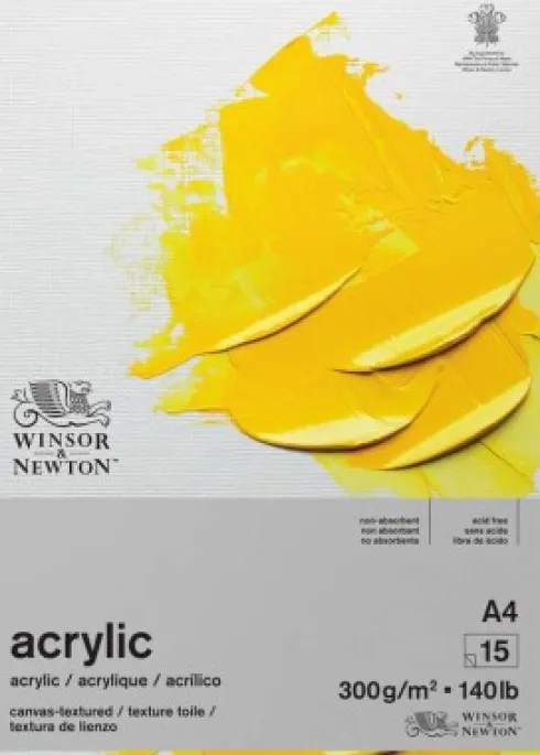 Winsor & Newton - Akrylpapir - A4 - 15 Ark