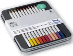 Winsor & Newton - Akvarel Farveblyanter Sæt - Studio Collection - 24 Farver