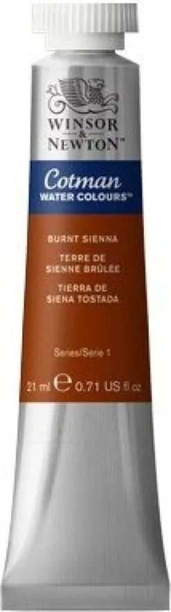 Winsor & Newton - Akvarelfarve - Cotman - Burnt Sienna 21 ML