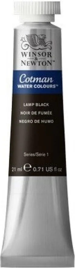 Winsor & Newton - Akvarelfarve - Cotman - Lamp Black 21 ML