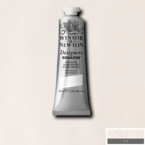 Winsor & Newton - Akvarelfarve - Gouache - Zinc White 37 ML