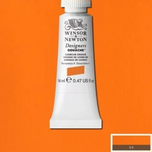Winsor & Newton - Akvarelfarve - Gouache - Cadmium Orange 14 ML