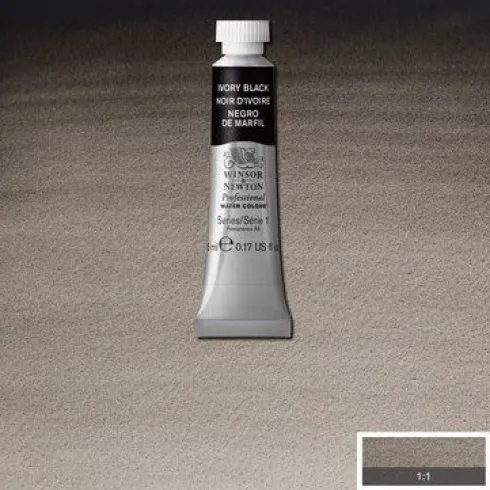 Winsor & Newton - Akvarelfarve - Ivory Black 5 ML