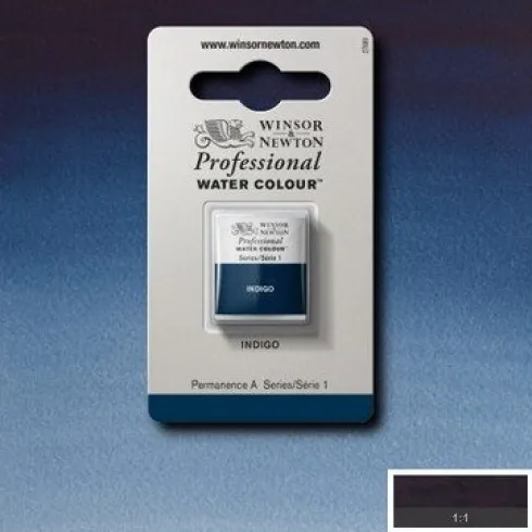 Winsor & Newton - Akvarelfarve 1/2 Pan - Indigo