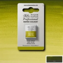 Winsor & Newton - Akvarelfarve 1/2 Pan - Olive Green