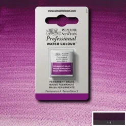 Winsor & Newton - Akvarelfarve 1/2 Pan - Permanent Mauve