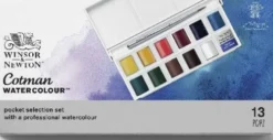 Winsor & Newton - Akvarelfarve Sæt - Pocket Selection - 13 Dele