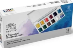 Winsor & Newton - Akvarelfarve Sæt - Pocket Selection - 13 Dele
