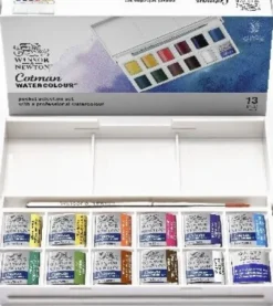 Winsor & Newton - Akvarelfarve Sæt - Pocket Selection - 13 Dele