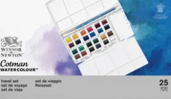 Winsor & Newton - Akvarelfarve Sæt Med 25 Dele - Travel