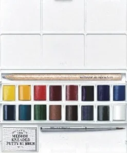 Winsor & Newton - Akvarelfarve Sæt Med 16 Farver - Complete Pocket