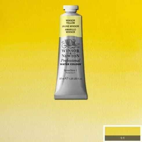 Winsor & Newton - Akvarelfarve - Winsor Yellow 37 ML