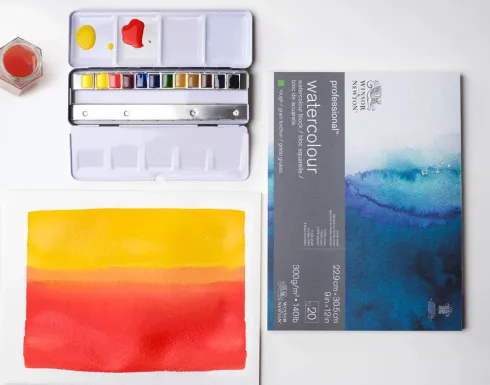 Winsor & Newton - Akvarelpapir - 300G 23X30,5 CM - 20 Sider