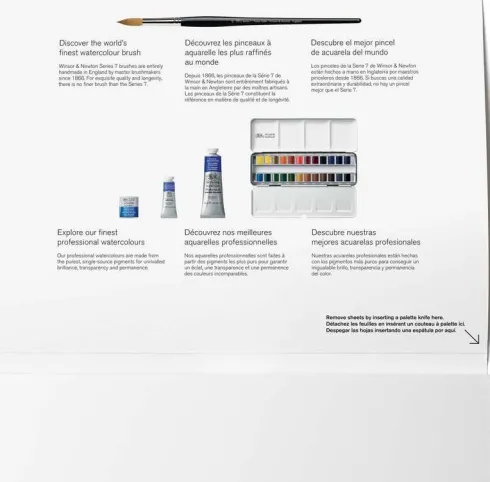 Winsor & Newton - Akvarelpapir - 17X25 CM - Hot Press - 20 Ark
