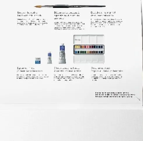 Winsor & Newton - Akvarelpapir - 17X25 CM - Hot Press - 20 Ark