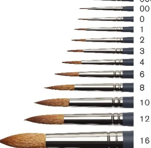 Winsor & Newton - Akvarel Pensel - Syntetisk Rund - Str. 0