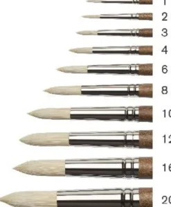 Winsor & Newton - Artists Pensel - Hog Round - Str. 4