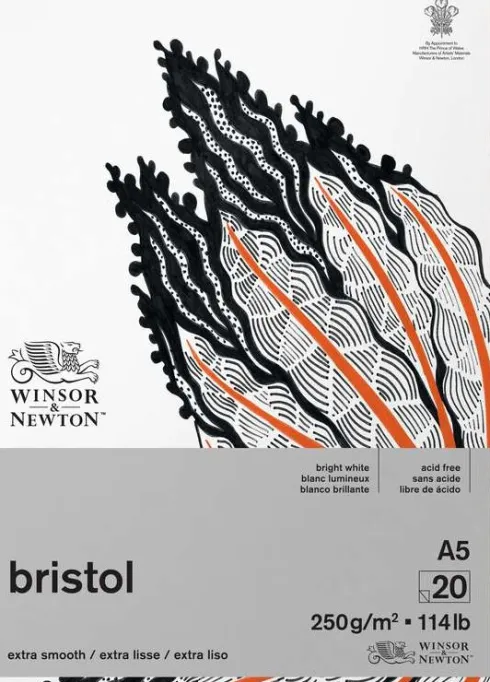 Winsor & Newton - Bristol Skitseblok - A5 - 20 Ark