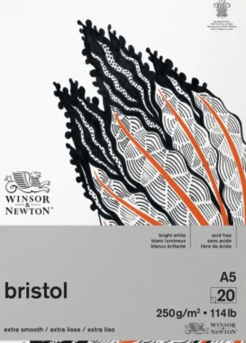 Winsor & Newton - Bristol Skitseblok - A5 - 20 Ark