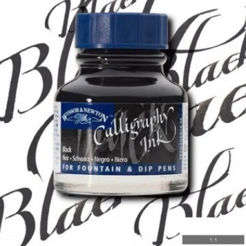Winsor & Newton - Calligraphy Ink Blæk - Sort 30 ML