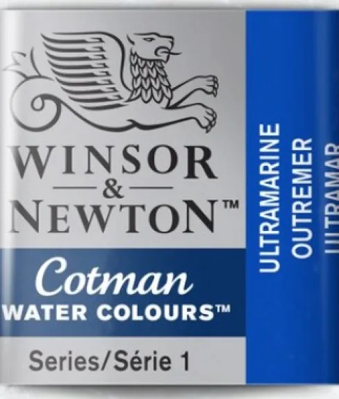 Winsor & Newton - Cotman Watercolour - 1/2 Pan - Ultramarine Blå