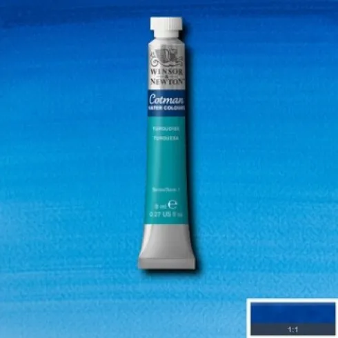 Winsor & Newton - Cotman Watercolour - 8 ML - Turkisblå