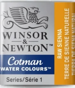 Winsor & Newton - Cotman Watercolour - 1/2 Pan - Rå Sienna Gul