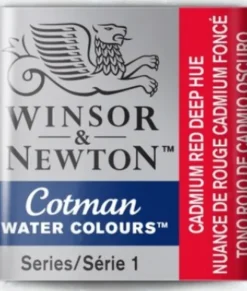 Winsor & Newton - Cotman Watercolour - 1/2 Pan - Cadmium Rød Dyb