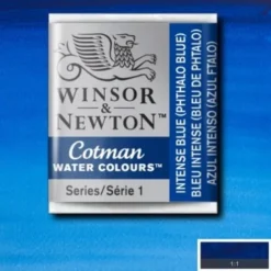 Winsor & Newton - Cotman Watercolour - 1/2 Pan - Intens Blå