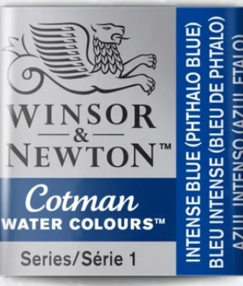 Winsor & Newton - Cotman Watercolour - 1/2 Pan - Intens Blå