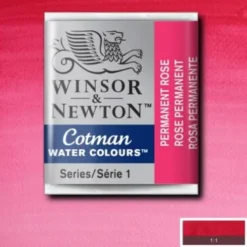 Winsor & Newton - Cotman Watercolour - 1/2 Pan - Permanent Rose Pink