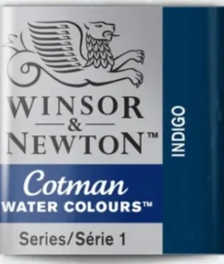 Winsor & Newton - Cotman Watercolour - 1/2 Pan - Indigo Blå