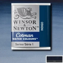 Winsor & Newton - Cotman Watercolour - 1/2 Pan - Indigo Blå