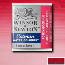 Winsor & Newton - Cotman Watercolour - 1/2 Pan - Rose Madder Pink