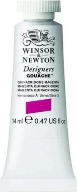Winsor & Newton - Designers Gouache Maling - Magenta Quinacridone 14 ML