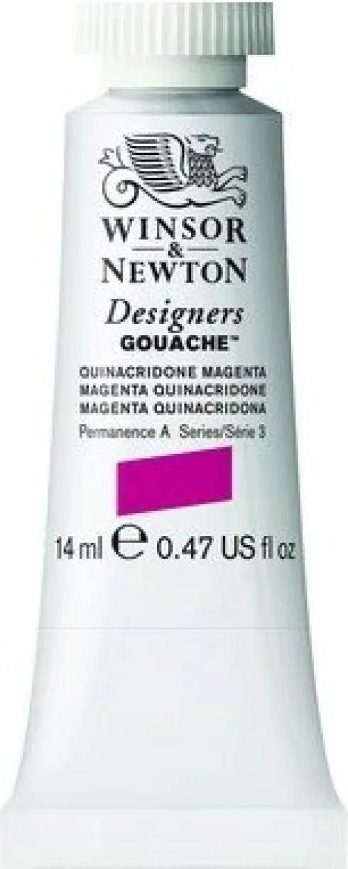 Winsor & Newton - Designers Gouache Maling - Magenta Quinacridone 14 ML