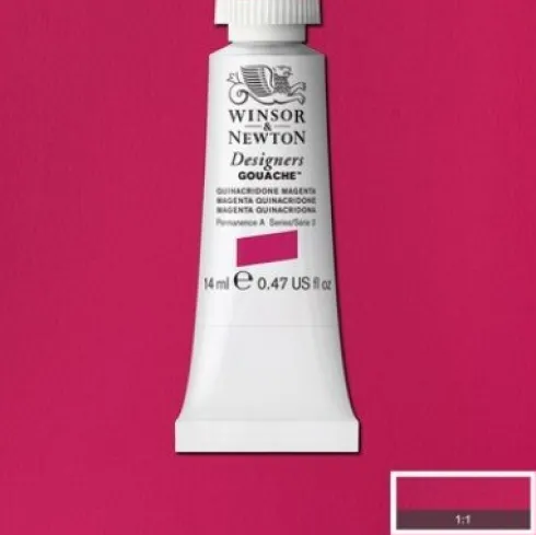 Winsor & Newton - Designers Gouache Maling - Magenta Quinacridone 14 ML