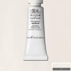Winsor & Newton - Designers Gouache - 14 ML - Zink Hvid