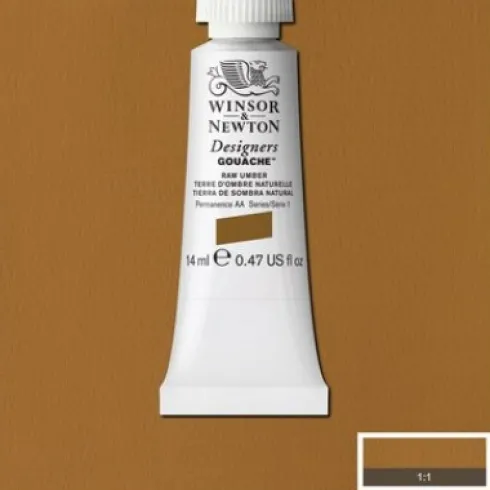 Winsor & Newton - Designers Gouache - 14 ML - Rå Umber Brun