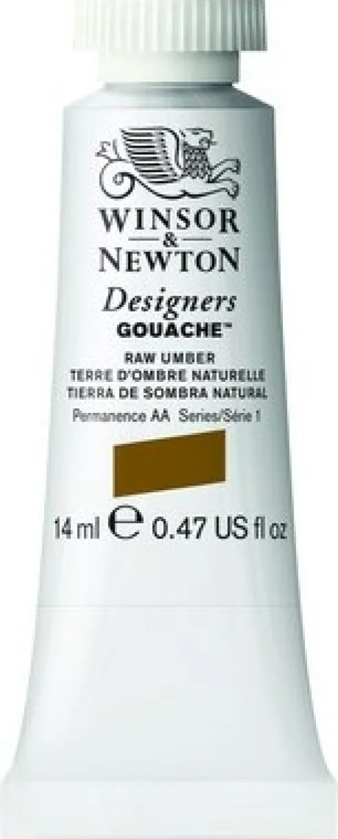 Winsor & Newton - Designers Gouache - 14 ML - Rå Umber Brun