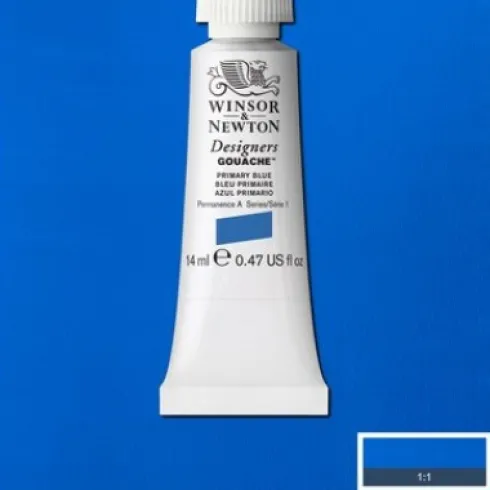 Winsor & Newton - Designers Gouache Maling 14 ML - Primær Blå