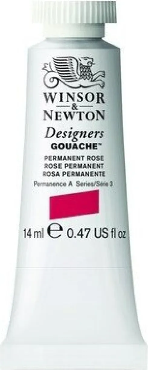 Winsor & Newton - Designers Gouache Maling - Permanent Rose 14 ML
