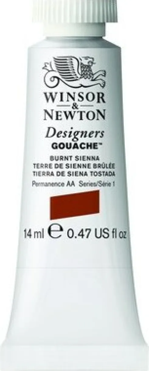 Winsor & Newton - Designers Gouache - 14 ML - Brændt Sienna Brun