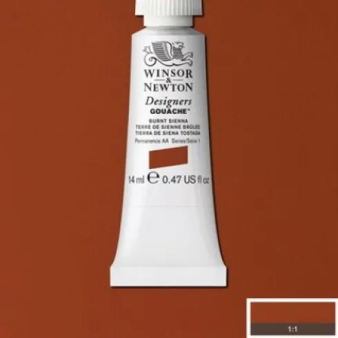 Winsor & Newton - Designers Gouache - 14 ML - Brændt Sienna Brun