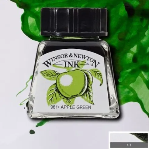 Winsor & Newton - Drawing Ink 14Ml Apple Green 011